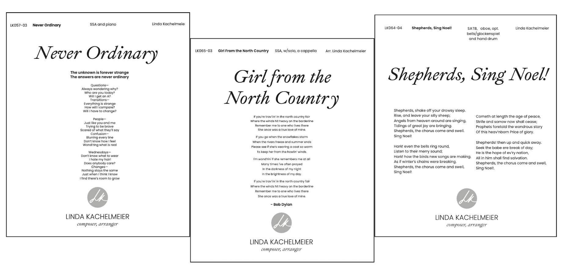 Three New Releases