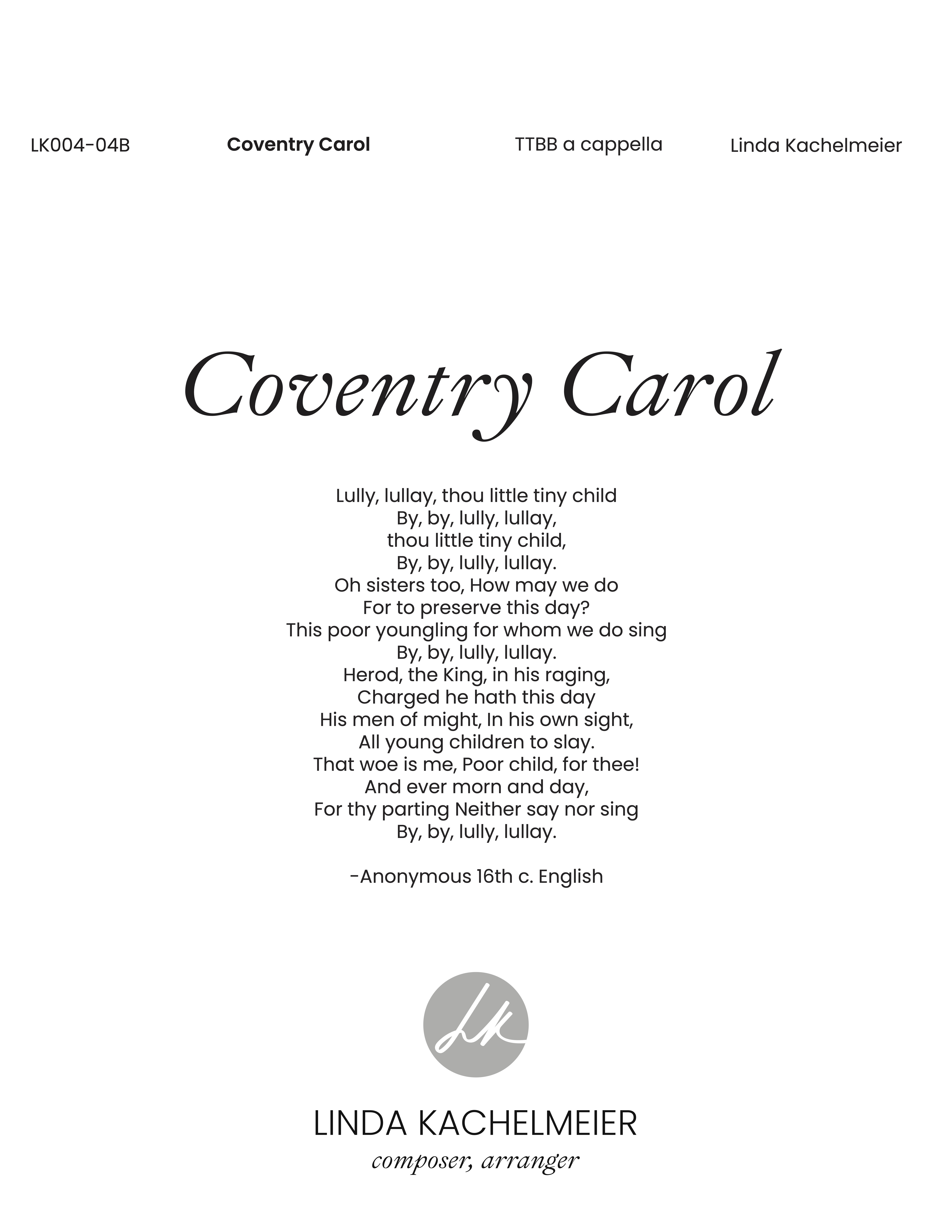 Coventry Carol